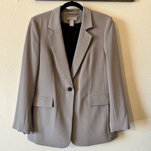 H&M Women’s Light Grey jacket blazer- Size SMALL